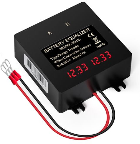 Ailao Batterie Balancer 24V Batterie Equalizer 24V Battery Balancer Für Blei Säure Lithium Ionen Lithium Eisen Phosphat usw LCD digitalanzeige Anzeige unterstützt Serien-oder Parallelschaltung.