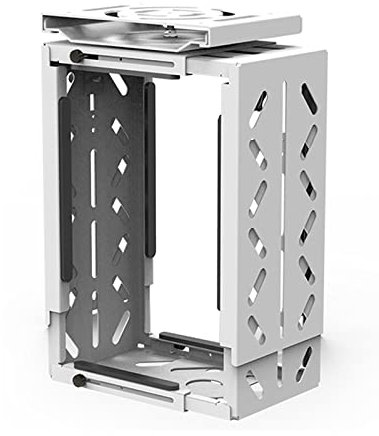 Computer-Tower-Ständer, Computerständer, CPU-Halterung, 180° drehbar, höhen- und breitenverstellbar, Halterung for Computer-Tower-Gehäuse, passend for die meisten Computergehäuse, maximale Belastung 1