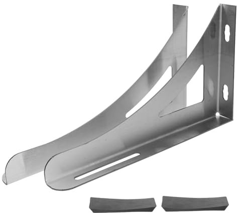 WOONEKY Soporte Para Calentador De Agua De Pared Soportes Metálicos De Acero Inoxidable Para Calentador De Agua Cilíndrico Para Baño y Cocina