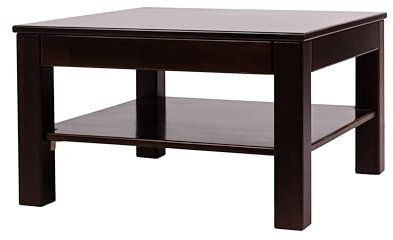 Krok Wood Couchtisch Bonn aus Massivholz Farbe Dunkle Eiche (Buche, 75 x 50 x 45 cm)