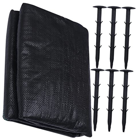 MERRYHAPY Gartenvlies Unkrautvlies 1 X 20 M Kontrollgewebe Bodendecker Für Garten Obstgarten Mit Nägeln