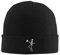 zerosevenee Unisex Beanie für Damen und Herren mit Bündchen, einfarbig, Strickmütze, Winter, weich, warm, Beanies, Mützen, Gentleman Skelett, Einheitsgröße