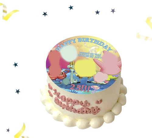 Edible Wafer Disc for Kids, Round Personalized Wafer Decoration, Edible Wafer Cake Decoration, Cake Topper for Kids Decorations, Fun Birthday Cake Decorations