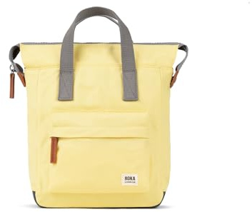 ROKA London Bantry B small Sustainable Nylon Backpack (Citron)