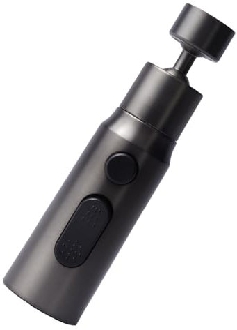 AquaVaria UK | Kitchen Tap Spray Head 3 Function Attachment | 360° Swivel Tap Aerator for Kitchen Sink | Spray Adapter for Taps | Tap Extender | Replacement Sprayer | Kitchen Accessories (Grey)