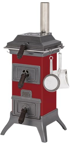 Räucherkerzenofen Karzl-Ofen Siegfried (Rot) - Metall/Blech, 22 x 8,5 x 10,5 cm