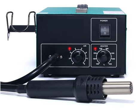 Lötstation, 850 3 Düsen Bleifreie Heißluft-Lötstation SMD-Nacharbeitsstation Mit Heißluftpistole
