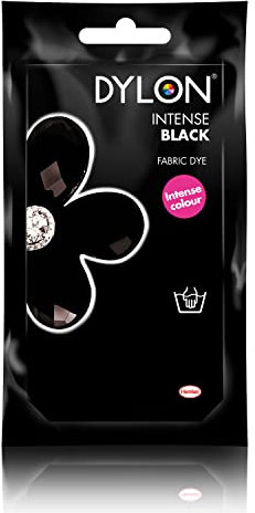 Dylon - Dylon 12 Intensives Schwarz Handfärbemittel für Stoffe - 1x50g