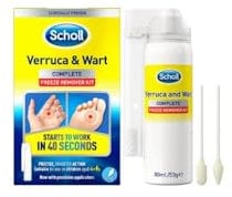 Scholl Verruca & Wart Complete Freeze Remover Kit, 80ml - Verucca Freeze Treatment for Effective Wart and Verucca Removal, 1 Pack