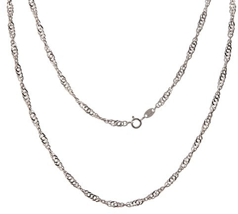 Silberketten Store Kinder-Singapurkette 2,3mm - Länge 33cm, 925 Silber