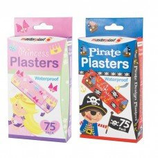 Masterplast 150 tiritas impermeables/2 paquetes, 75 Princess 75 Pirate