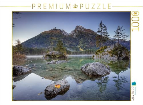CALVENDO Puzzle Hintersee zum Sonnenaufgang (Berchtesgadener Land) | 1000 Teile Lege-Größe 64 x 48 cm Foto-Puzzle für glückliche Stunden