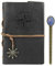 JIAHG Notizbuch A5 Retro Leder Tagebuch Journal Travel Reisetagebuch Notebook Skizzenbuch mit Lose-Blatt-Bindung für Reise und Aufschreibung