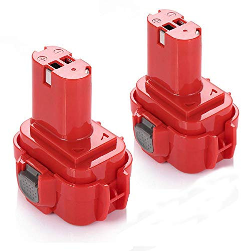 Powerextra Verbesserter 9,6 V 2000 mAh Ersatzakku für Makita 9120 9122 192595-8 192596-6 192638-6 193977-7 638344-4-2 (2 Stück)
