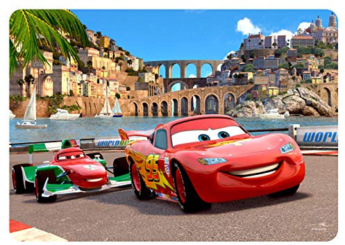 AG Design TMD 8304 Disney Cars Lightning McQueen Kinder, Tischsets, essmatte, malmatte-30x42 cm, Phtalatefrei Kunstoff, Bunt, 42x30 cm