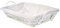 HERSIG - Bandeja Mimbre Natural | Cesta Rectangular con Forro y Asas - 45 x 30 x 10 cm - Blanco