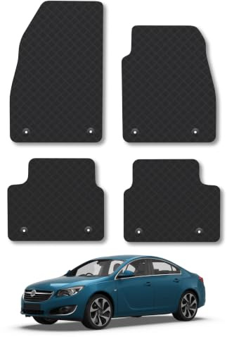 Vauxhall Insignia (2013-2017) 3mm Rubber Car Mats | Tailored Fit Durable Floor Mats Full Coverage Protection Waterproof Accessories Easy Clean Anti Slip Made in the UK
