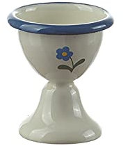 Eierbecher Emaille Retro Blümchen neuetischkultur