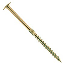 Vis bois Torx à tête bombée D.6 x 80 mm - Zingué jaune - Boîte de 100 pcs