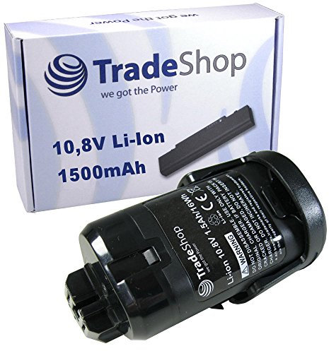 Trade-Shop Batterie Li-ion de qualité supérieure - 10,8 V - 1500 mAh - Compatible avec Würth 0700996210 Master 10.8 Berner BTI 10.8 BACP 10.8 - Remplace Berner 034300