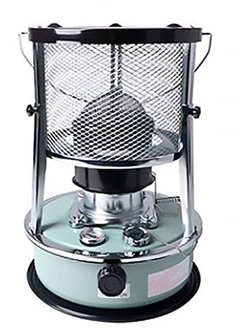 YYPP Petroleum Heizung Heizer für Innen und Außen, 4.5L Retractable Konvektion Kerosin Heizung, 12000BTU/H Camping Herd, Einstellbare Flamme, Schnelle Heizung, Energieeinsparung (Grün)