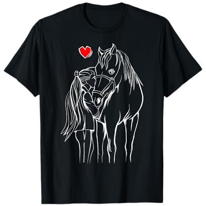 Cavalli Equitazione Cavallo Ragazza Donne Maglietta