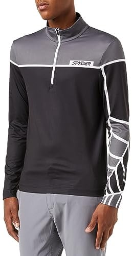 Spyder Capitol Zip T-Neck, Herren, Schwarz, S