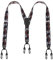 Lafayon Hosenträger Für Herren 6 Schnallen Y Zurück Striped Heavy Duty Männer Hosenträger Durable Elastische Verstellbare Hosenträger Geschenkverpackung