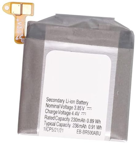 Backupower Replacement Battery Compatible with Samsung Galaxy Watch Active SM-R500 SM-R500N 40mm GH43-04922A EB-BR500ABU 1ICP5/21/21