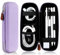 AGPTEK Pencil Case Holder Compatible with Apple Pencil, Stylus iPad Pro Pen, Pencil, Samsung, Huawei, Apple Pen Accessories, USB Cable, Earphone, Fountain Pen, Purple