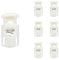 SialPro Single Hole Plastic Spring Cord Locks Toggle Stoppers for Drawstrings Paracord end clip Lanyard Plug Slide Fastener With Spring Loaded Push Button Flate Pyjamas Shoelaces (White 6 Pcs)