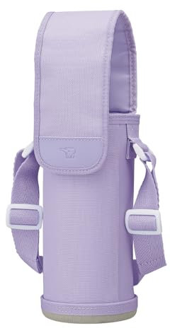 Zojirushi MC-CA03-VA Stainless Steel Bottle Cover, Water Bottle Cover, Shoulder Bag, Name Tag, Machine Washable, Recommended Size: 23.6 fl oz (600 ml), Purple