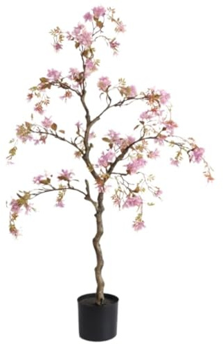 Artificial Tree Artificial Plants Artificial Begonia Tree Faux Plastic Plant For Indoor Outdoor Home Office Decor Fake Tree Faux Tree (Color : A, Size : 120cm)