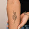 Inkster® Kleiner Blumenstrauß Tattoo | Temporäres Tattoo mit EU-Kosmetikzertifizierung | wasserfest + vegan | revolutionäres 2-Wochen-Tattoo | Fake Tattoos und Klebetattoos für Erwachsene