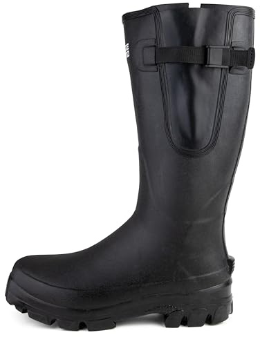 Savage Island Women's GlenXT 5mm Neoprene Lined Adjustable Wellington Boots Waterproof Natural Rubber Outdoor Insulated Warm Wellies