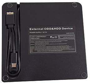 OSALADI Typec Externe DVD Enregistreur sans Fil Disque Dur Multifonctionnel Lecteur DVD Multifonctionnel Externe Graveur Ordinateur Portable Disque Dur Externe Disque De Sauvegarde