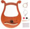 Losueeun Harfe, 19 Saiten Griechische Violine, 19 Saiten Einzigartige Muster Geschnitzte Phonetische Symbole, für Musik Liebhaber AnfäNger, Usw