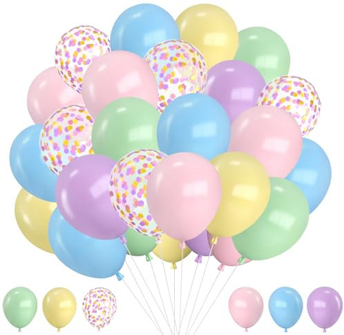 Ballon Pastel, 30pcs Ballons Pastel Anniversaire, Arche Ballon Pasteles, Ballons Pasteles Rose, Balloons Roses, Balloon Pastels Helium, Balloons Couleurs Pastels en Latex, Pastell Luftballons