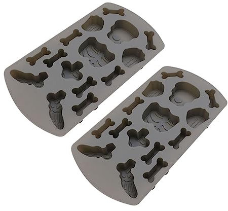 Garneck 2 Stücke Menschliche Knochen Form Silikon Fondant Formen Silikonformen Für Zuhause (dunkelgrau)