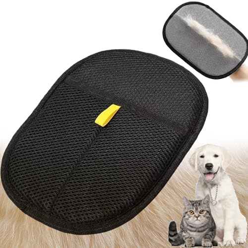 Aoukp 2025 Pet Hair Remover Glove,Fur Magnet Static Removal Gloves for Pet Hair,Double-Sided Pfotenmond Handschuh Forused for Cleaning (1)