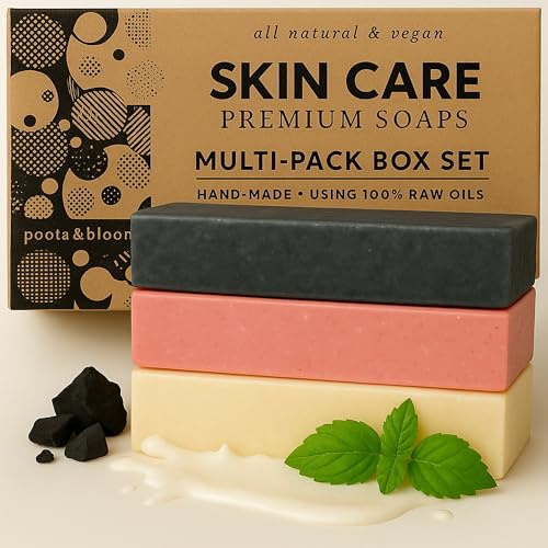 Poola Bloom Patchouli Seife Fest Handgemachte Aktivkohle Handseife Seifen