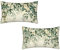 2er Set Kissenbezug 25 x 50 Samt Kissenbezug Beige Kissenhülle Sofakissen Zierkissenbezug Dekokissen für Deko Wohnzimmer Kissenbezüge Couchkissen Sofakissenbezüge Geschenke für Frauen (Anlage) C-32