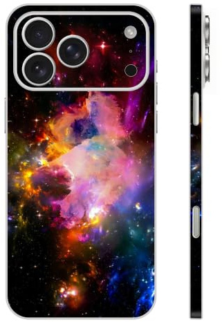 Skin Wrap for iPhone 15/16/17 Pro Max, Full Sticker Cover Starry Protective Film for Phone Back, Camera, Frame (17 Pro Max)