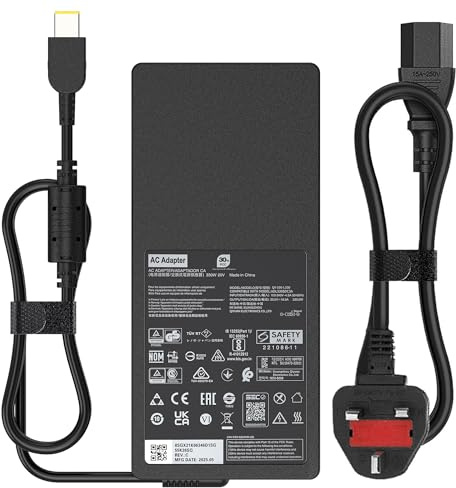 vencoss 330W AC Adapter Compatible with Lenovo Legion, Charger Gaming Laptop Legion 9i, Pro 7i, 5i Power Cord Replacement 16IRX8, 16IRX9H, 16ARX8H ADL330SLC3A 20V/16.5A Slim Tip Laptop Charger