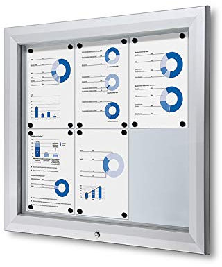 jansendisplay SCT6XA4PH Schaukasten für Aussen 6xA4