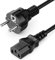 MANHATTAN ICOC 01-NC-D - Cavo alimentazione C13 F a Schuko 1,8 mt nero