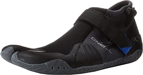 O'Neill SuperFreak 2mm Tropical Split Toe Neoprene Boot, Textured Rubber Sole for Surfing, Paddleboarding, Snorkeling, Black, 9