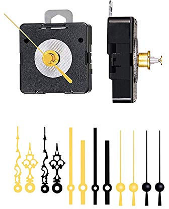 Quarz-Uhrwerk-Set, Einbau-Durchmesser 78 mm, 56 x 56 x 17 mm, inkl. Zeigerpaare