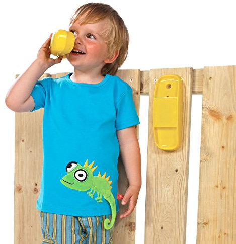 Gartenwelt Riegelsberger Telefon gelb für Kinder/Spieltelefon aus Kunststoff/Spieltürme