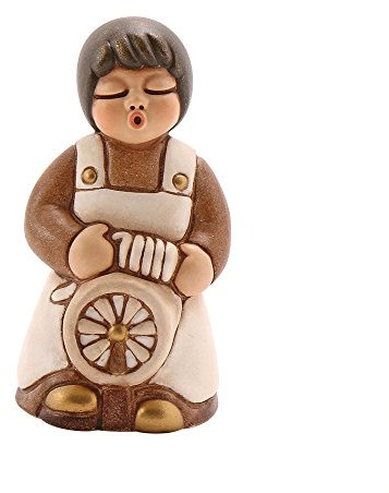 THUN® - Damen Weberei mit Bogenschau - Weiße Version - Klassische Krippenfiguren - Keramik - Die Klassiker